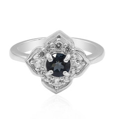 Anello in argento con Topazio Blu Londra