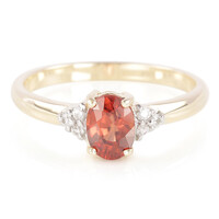 Anello in oro con Zircone Arancio Mashewa