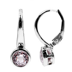 Orecchini in argento con Kunzite Brasiliana