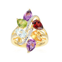 Anello in argento con Ametista Zambiana