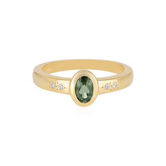 Anello in argento con Moldavite