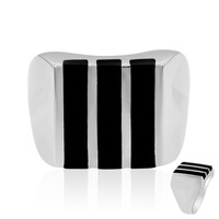 Anello in argento con Onice Nero