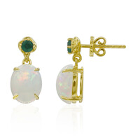 Orecchini in oro con Opale di Welo AAA (Adela Gold)