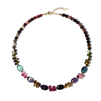Collana in argento con Fluorite