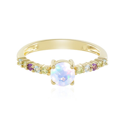 Anello in argento con Opale di Welo