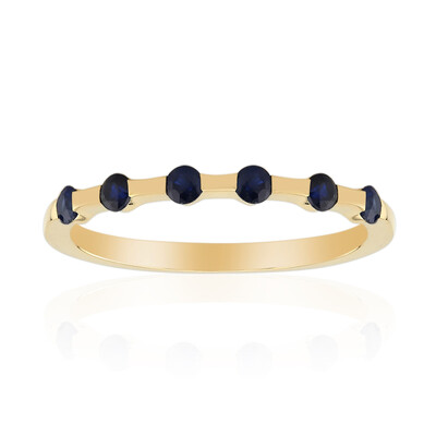 Anello in oro con Zaffiro Blu