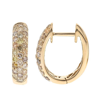 Orecchini in oro con Diamante Fancy SI2 (CIRARI)