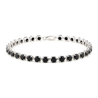 Bracciale in argento con Spinello Nero