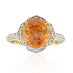 Anello in oro con Sfalerite