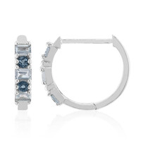 Orecchini in argento con Topazio Blu Cielo