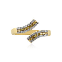 Anello in argento con Diamante Giallo I3