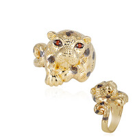 Anello in argento con Zaffiro Arancione