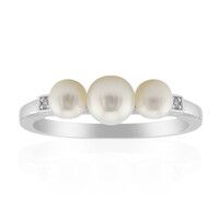 Anello in argento con Perla di Acqua Dolce