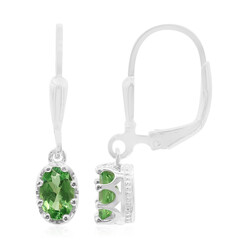 Orecchini in argento con Tsavorite
