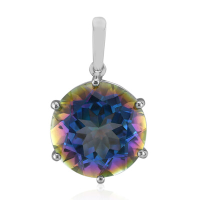 Ciondolo in argento con Quarzo Mistico Verde