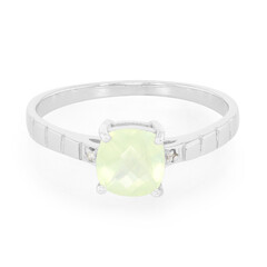 Anello in argento con Prehnite