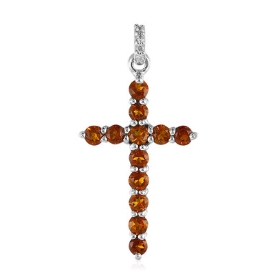 Ciondolo in argento con Citrino Madeira