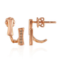 Orecchini in oro con Diamante Rose de France SI1 di Argyle