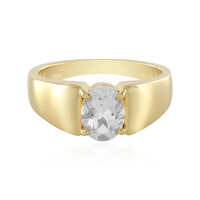 Anello in argento con Topazio Bianco