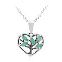 Collana in argento con Smeraldo Brasiliano