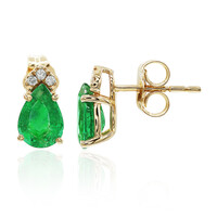 Orecchini in oro con Smeraldo Zambia AAA