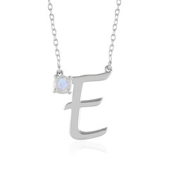 Collana in argento con Pietra di Luna Arcobaleno