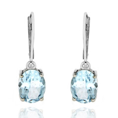Orecchini in argento con Topazio Blu Cielo