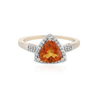 Anello in oro con Citrino Madeira