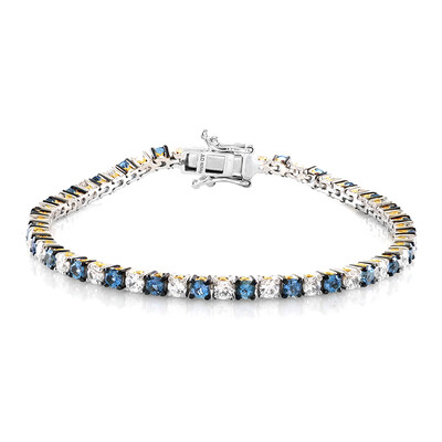 Bracciale in argento con Acquamarina (Gems en Vogue)