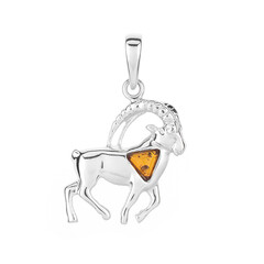 Ciondolo in argento con Ambra Baltica
