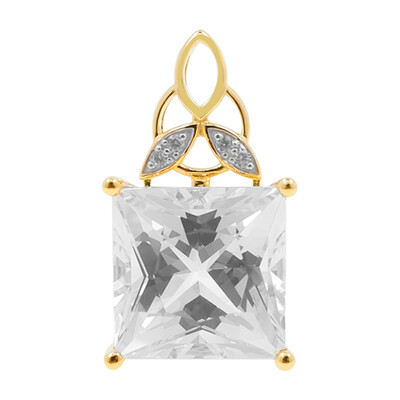 Ciondolo in oro con Danburite