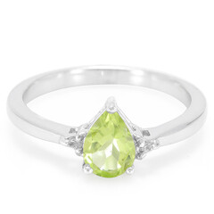 Anello in argento con Peridoto Manchuria