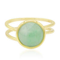 Anello in oro con Giadeite Verde