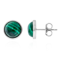 Orecchini in argento con Malachite