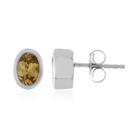 Orecchini in argento con Zircone Champagne