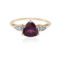 Anello in oro con Granato Magenta