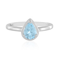 Anello in argento con Topazio Blu Cielo
