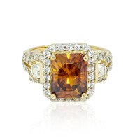 Anello in oro con Sfalerite