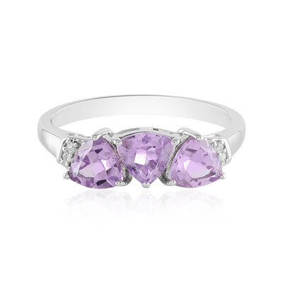 Anello in argento con Ametista Rose de France