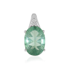 Ciondolo in argento con Fluorite Verde