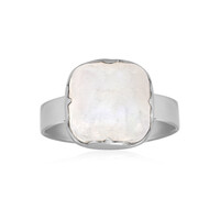 Anello in argento con Pietra di Luna Arcobaleno Bihar