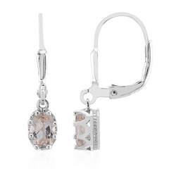 Orecchini in argento con Morganite
