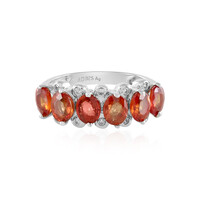Anello in argento con Zaffiro Tramonto