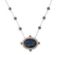 Collana in argento con Labradorite (Dallas Prince Designs)