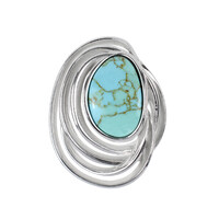 Ciondolo in argento con Turchese