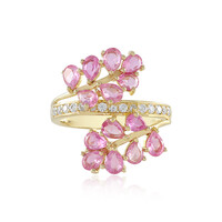 Anello in argento con Zaffiro Rosa del Madagascar