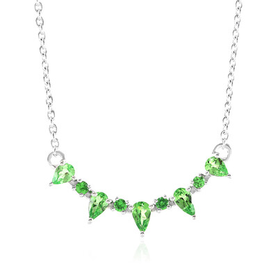Collana in argento con Tsavorite