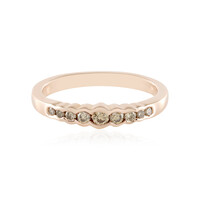 Anello in argento con Diamante Champagne I2