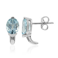 Orecchini in argento con Topazio Blu Cielo