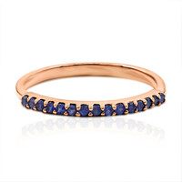 Anello in oro con Zaffiro Blu
